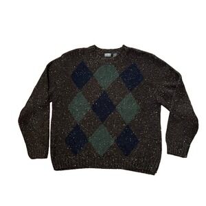 Vintage 1980’s 1990’s Knightsbridge Sweater Size XL Geometric Speckle Pattern